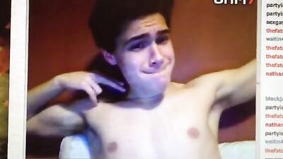 Young stud gets ready to blow his load on cam