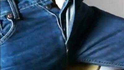 Cumming on New Levis: Amateur Cum Shots Solo - A Gay Porn Video