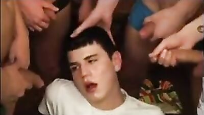 Gay Porn Gang Bang Conflict: Bareback Group Sex Revenge