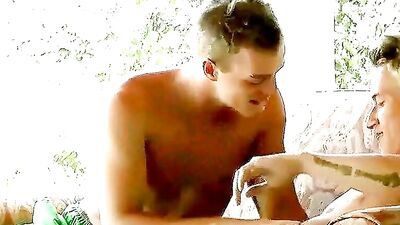 Blonde Rimming Bliss: Two Hot Boys in Action