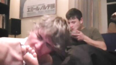 Foot Fetish Teacher Gets Fucked by Students!