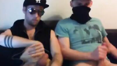 Shy Straight Buddies Cum for GayTube!