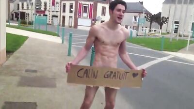 Outdoor Free Hugs Fun with Twink Amateur Public