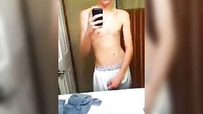 Wet Blond Teenage Dreams: Shower Explosion with the Hottest Boy in Town!