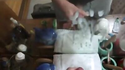 Quickie b4 school - Amateur Cum Shots Solo - Dirty Gay Orgy!