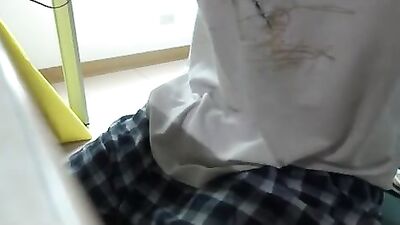 Boner in my boxers: Amateur Cum Shots Solo!