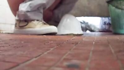 Bad Spy Cam: Intoxicating Public Bathroom Encounter