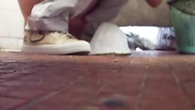 Bad Spy Cam: Intoxicating Public Bathroom Encounter