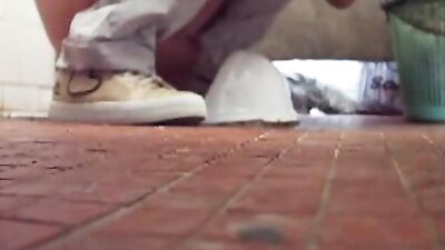 Bad Spy Cam: Intoxicating Public Bathroom Encounter