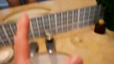 Bathroom lad cum Charming Young: Gay Porn Adventure!