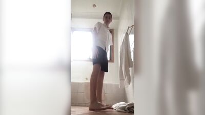 Jorge Plays In The Bathroom: Boys Wild Gay Porn Adventure!