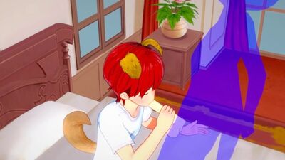 Yaoi Femboy - Shiro Femboy Handjob and blowjob