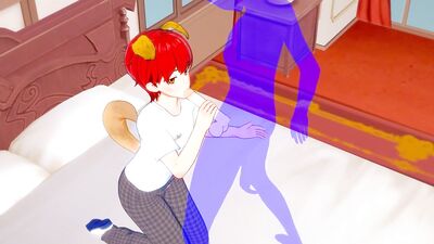 Yaoi Femboy - Shiro Femboy Handjob and blowjob