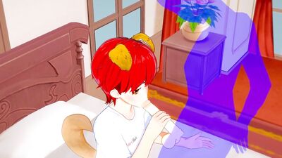 Yaoi Femboy - Shiro Femboy Handjob and blowjob