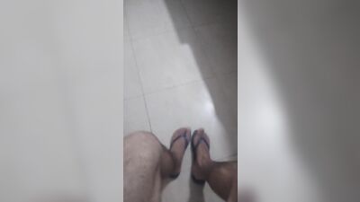 He said he wanna see my sexy feet So there it is, Bathroom.