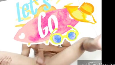 twink masturbates and eats own cum