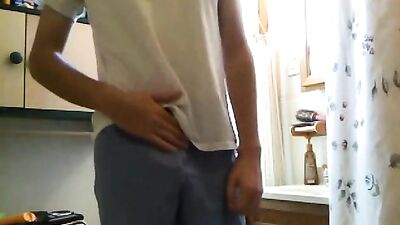 Gay Porn - In the Bathroom Putting on a Show (Action!)