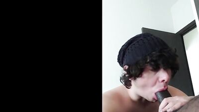 Leo's interracial series: "Your twink boyfriend sucks a BIG BLACK COCK" - Leo Estebans & Brayton