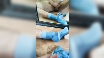 Athletic hairy twink solo