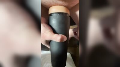 Playing with the twink hole toy