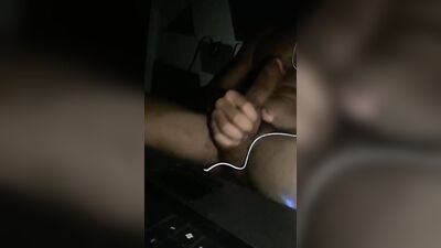 I am stroking my cock for you
