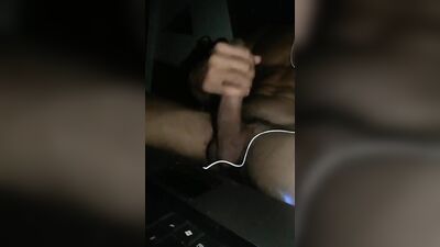 I am stroking my cock for you