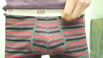 Young Skinny Cummer Gets Off in the Bathroom