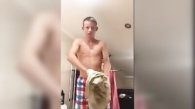 Uncut Chav Twink Jerks His Cock, boys porn