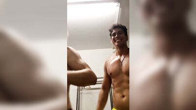 Hot Bisexual Blond Boys in the Lockerroom - TikTok TwinkTube Hug
