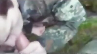 Blowjob Army Men - Amature Cum Shots