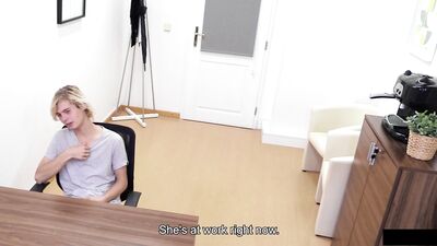 Young Blonde Boy Fucked for Cash Bareback - Gay Porn Action Amateur Tube Video