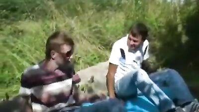 Outdoor Twinks: Russian Boys Public Porn Adventure