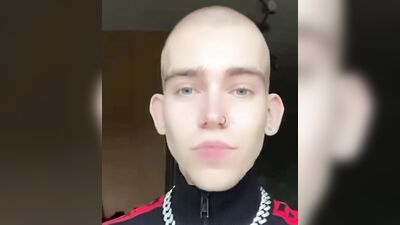 Blond Russian Fetish Fun - Head Shaved Action