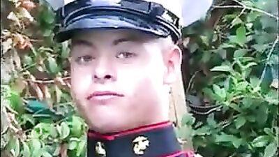 Gay Twinks Porn: Cadet Jerk - Solo Handjob Cumshot!