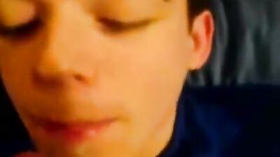 Cute Twink Gets Sperm-Fueled Oral Pleasure