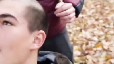 Outdoor Cutie Twink Head Shaving Adventure!
