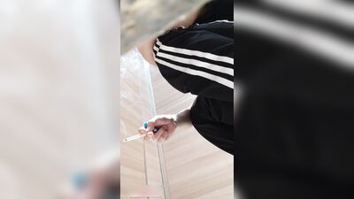 Twink Public Toilet Porn-Craving Asian Exposed!