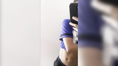 Football Fetish: Sperm Spill on Teen Chest