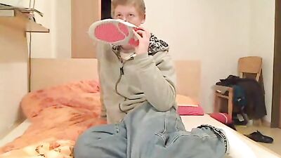 Teen Sock Sneaker Jerk and Sniff: The Ultimate Foot Fetish Experience!