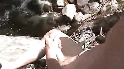 Gay Porn Solo Action - Creekside Jackoff or Creek Teen Masturbates in Gay Outdoor Porn or Wild River Wank: Gay Solo Action Adventure