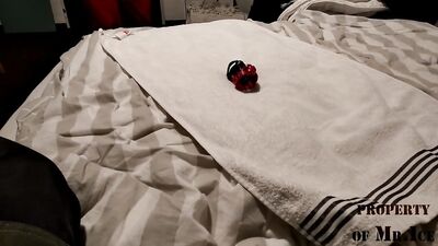 Boi Locking on a Chastity Cage w Bell