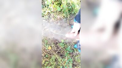 Marking my territory with piss , spit and cum