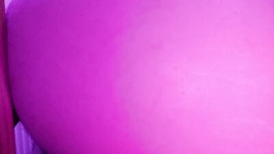 Twink femboy stretched out with knotted toy