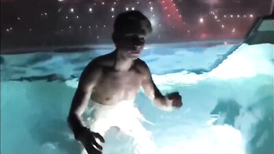 Daniel Hausser sucks Daddy’s dick in Balcony Jacuzzi