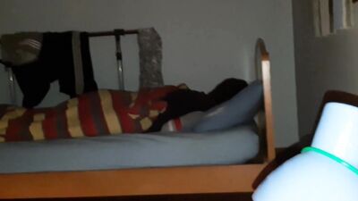 I jerk off while my stepbrother rests next to me!!!