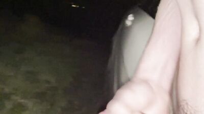 huge cumshot, public wank