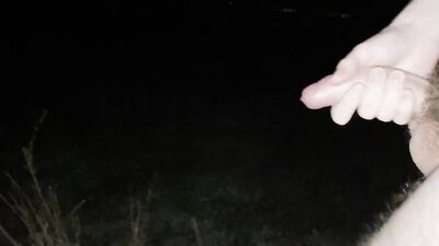 huge cumshot, public wank