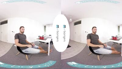 Gay VR PORN - Morning masurbation with sexy twink Jeffrey