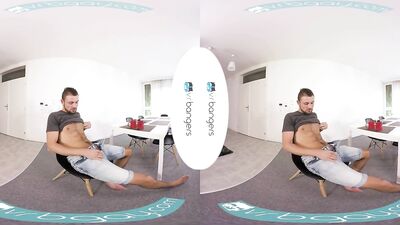 Gay VR PORN - Morning masurbation with sexy twink Jeffrey