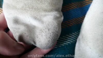 Worshipping Alex's feet and ass